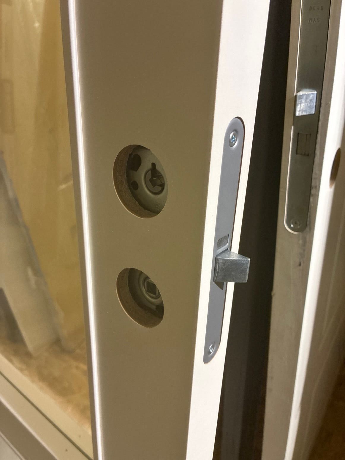 Swedoor hvid dør med glaspartier